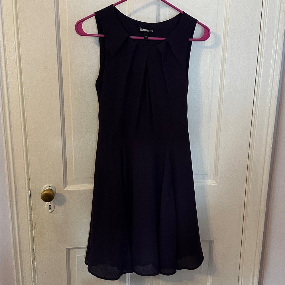 Express Deep Purple Sleeveless Dress